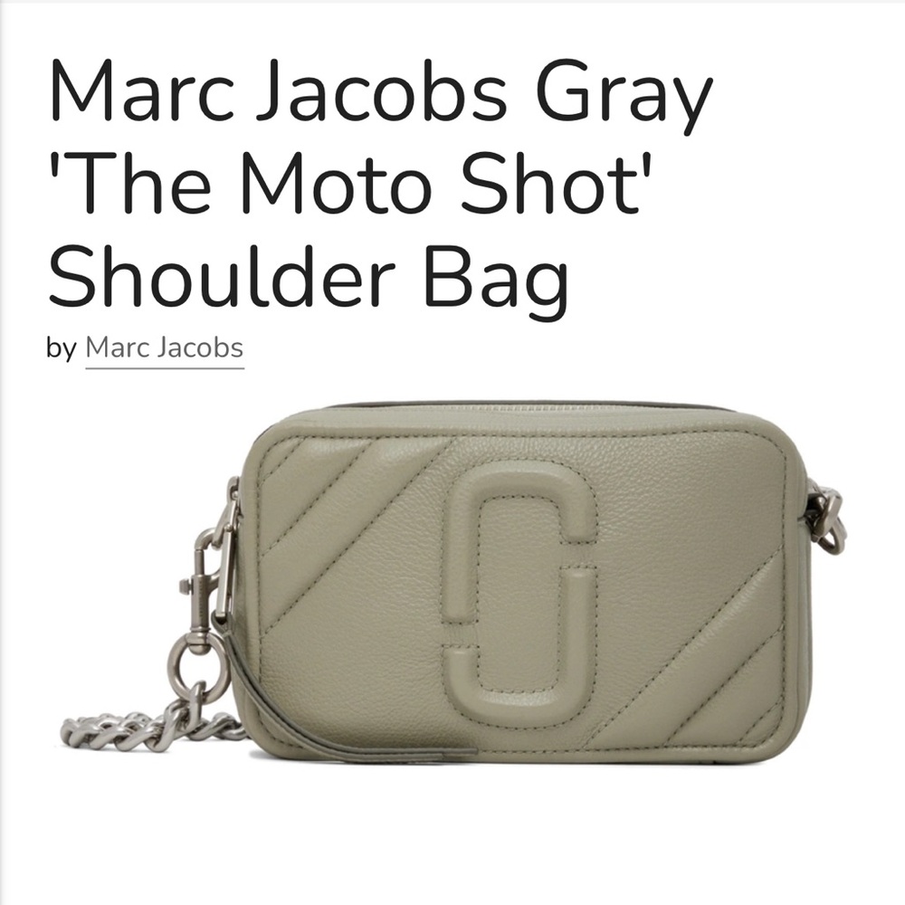 Marc Jacobs The Moto Shot Handbag with Leather and Chain Shoulder Strap Like-New